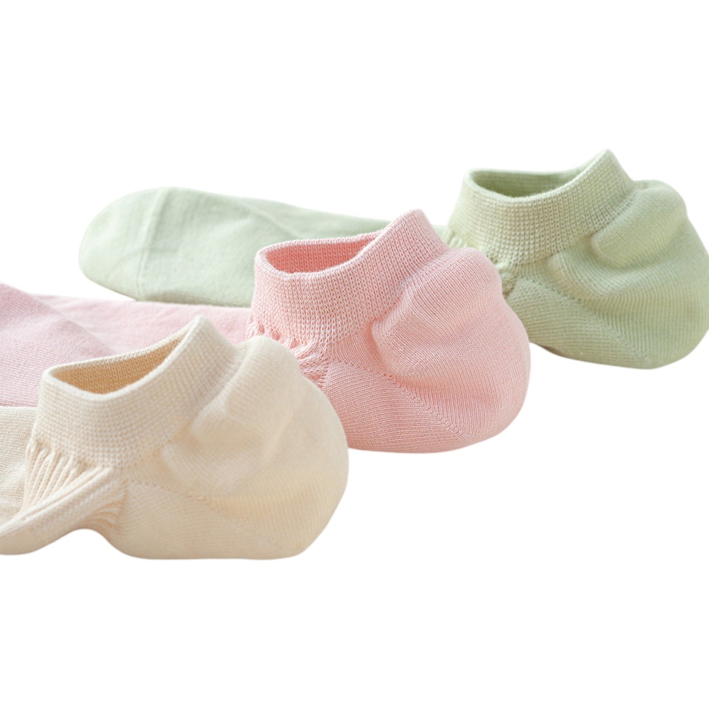 Anna-Kaci 3-Pack Women's Pure Cotton Low Cut Socks with Heel Grip Anti-Slip Design