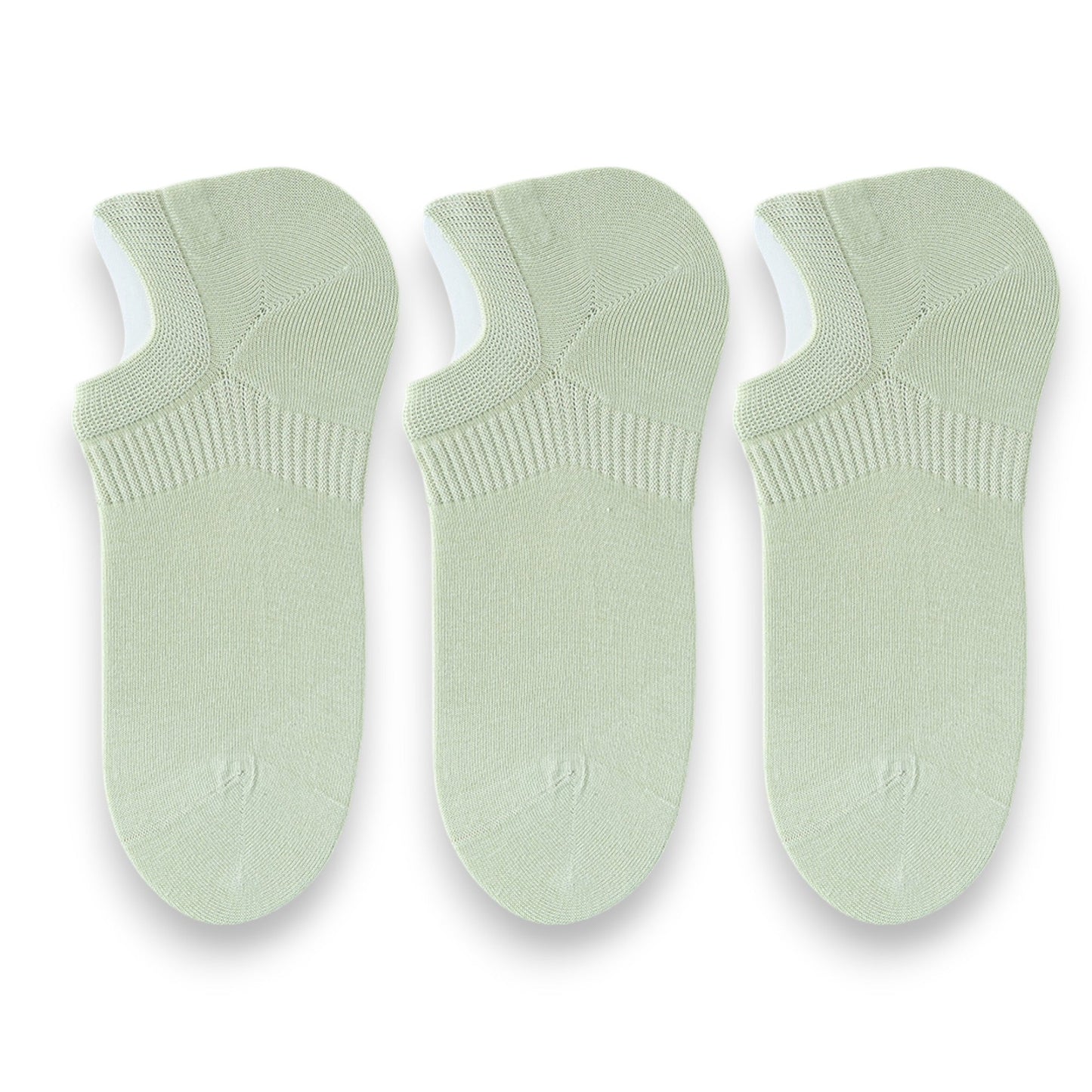 Anna-Kaci 3-Pack Women's Pure Cotton Low Cut Socks with Heel Grip Anti-Slip Design