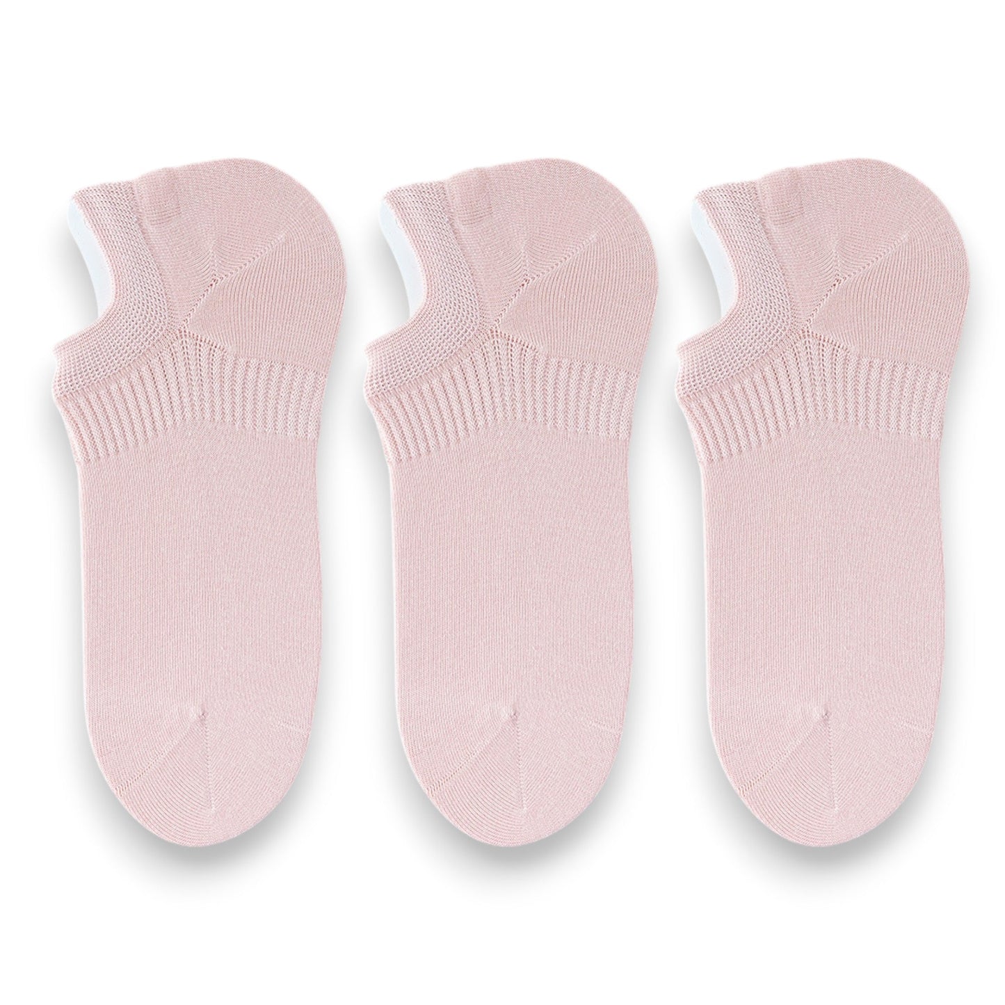 Anna-Kaci 3-Pack Women's Pure Cotton Low Cut Socks with Heel Grip Anti-Slip Design