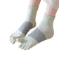 Anna-Kaci 3-Pack Women's Pure Cotton Five-Toe Socks with Antibacterial Breathable Design