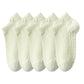 Anna-Kaci 5-Pair Cotton Low-Cut Ankle Socks with Soft Breathable Knit Design and Stretch Comfort Fit