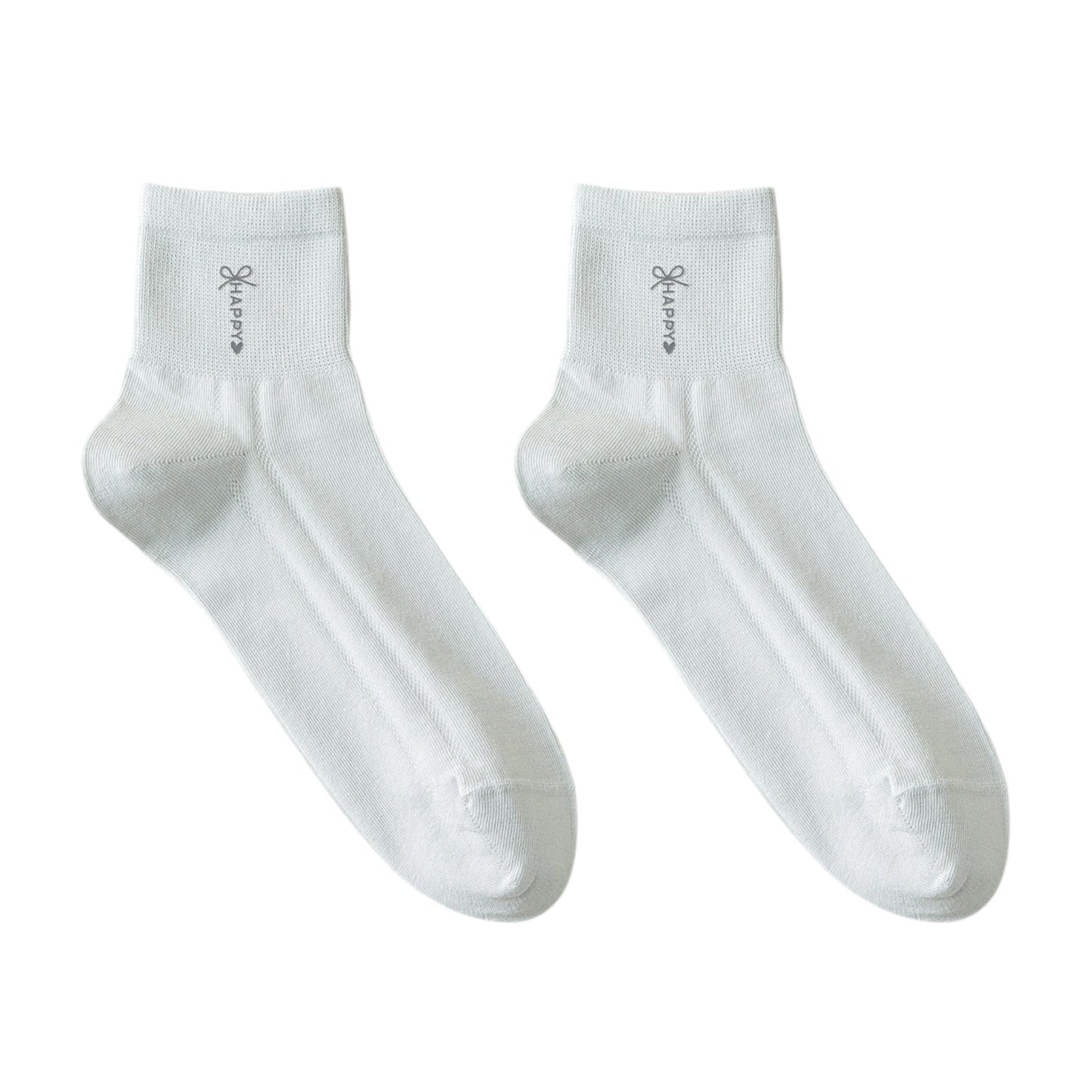 Anna-Kaci 5 Pairs Women's Breathable Mesh Crew Socks with Antibacterial Design for Everyday Comfort