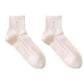 Anna-Kaci 5 Pairs Women's Breathable Mesh Crew Socks with Antibacterial Design for Everyday Comfort