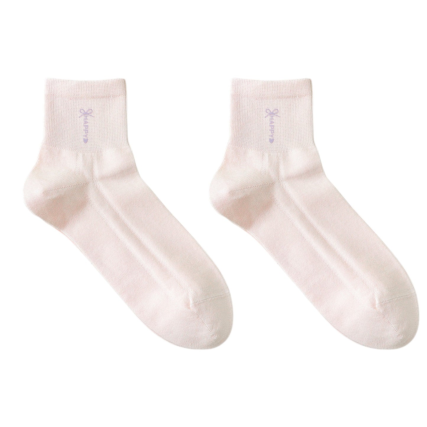 Anna-Kaci 5 Pairs Women's Breathable Mesh Crew Socks with Antibacterial Design for Everyday Comfort