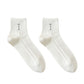 Anna-Kaci 5 Pairs Women's Breathable Mesh Crew Socks with Antibacterial Design for Everyday Comfort