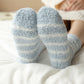 Anna-Kaci 3 Pairs Plush Crew Socks with Cozy Striped Design