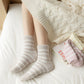 Anna-Kaci 3 Pairs Plush Crew Socks with Cozy Striped Design