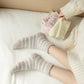 Anna-Kaci 3 Pairs Plush Crew Socks with Cozy Striped Design