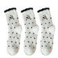 Anna-Kaci 3 Pairs Cozy Fluffy Crew Socks with Cute Panda Embroidery and Fun Pattern Designs