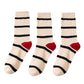 Anna-Kaci 3 Pairs Women's Mid-Calf Striped Casual Cotton Socks