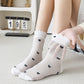 Anna-Kaci 3 Pairs Women's Sheer Mesh Socks with Bow and Stripe Patterns and Ruffled Cuff