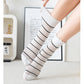 Anna-Kaci 3 Pairs Women's Sheer Mesh Socks with Bow and Stripe Patterns and Ruffled Cuff