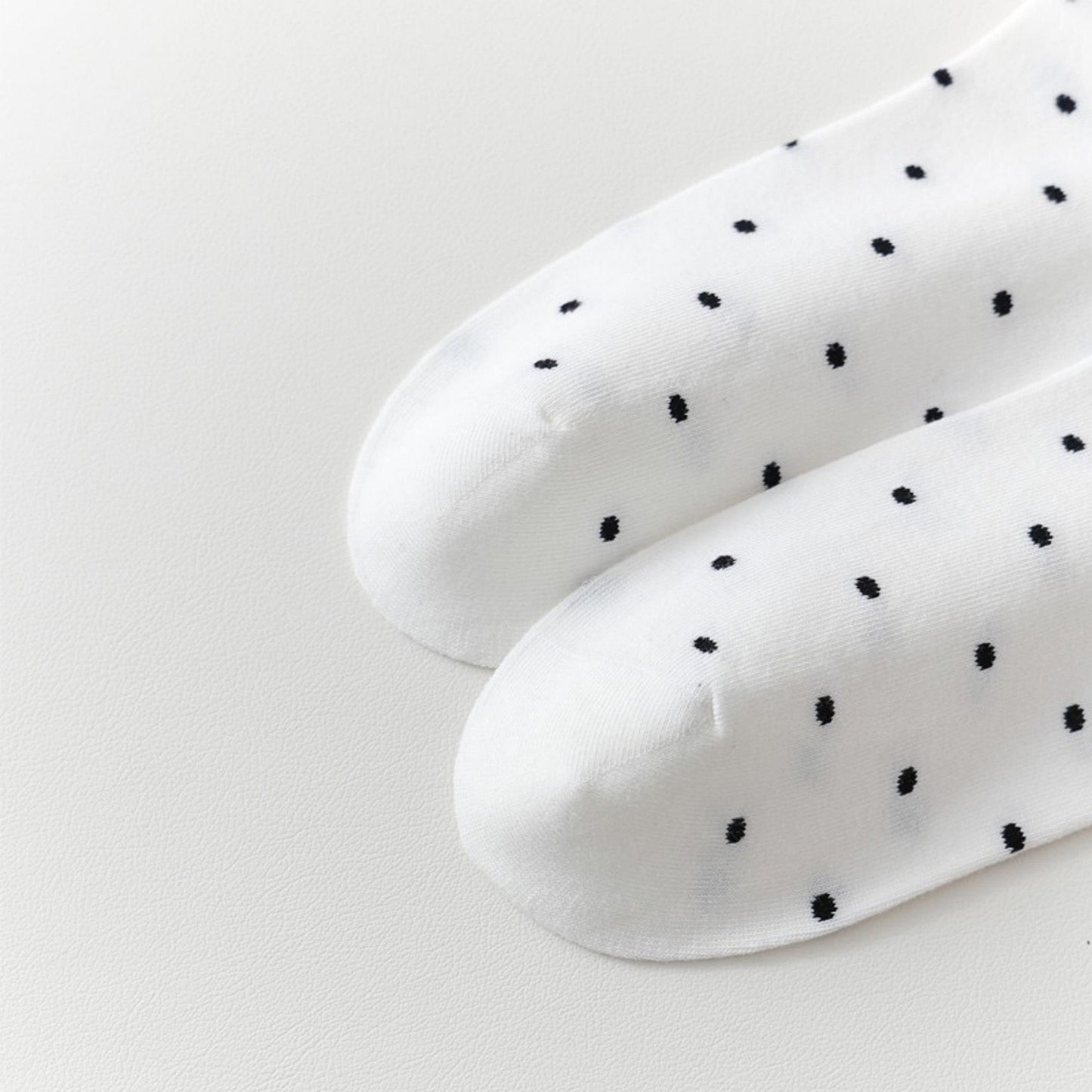 Anna-Kaci Women's 2-Pair Knee-High Socks with Classic Polka Dot Pattern Soft Stretch Fabric Perfect for Gifting and Everyday Wear