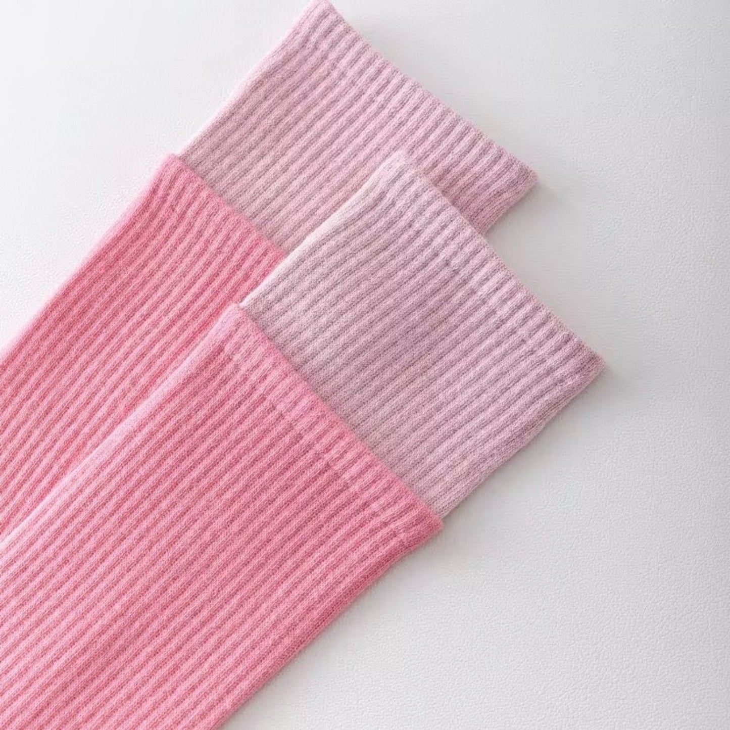 Anna-Kaci 2-Pair Knee High Grip Bottom Socks with Ribbed Knit Design and Cushioned Comfort for Yoga, Pilates, and Dance