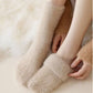 Anna-Kaci 3-Pair Plush Fuzzy Socks with Soft Fluffy Texture and Mid-Calf Design for Warmth and Comfort