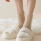 Anna-Kaci 3-Pair Plush Fuzzy Socks with Soft Fluffy Texture and Mid-Calf Design for Warmth and Comfort