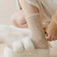 Anna-Kaci 3-Pair Plush Fuzzy Socks with Soft Fluffy Texture and Mid-Calf Design for Warmth and Comfort