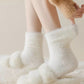Anna-Kaci 3-Pair Plush Fuzzy Socks with Soft Fluffy Texture and Mid-Calf Design for Warmth and Comfort
