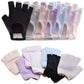 Anna-Kaci Yoga and Pilates Grip Sock and Fingerless Glove Set with Anti-Slip Design and Elastic Straps for Secure Fit