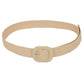 Anna-Kaci Elegant Straw Belt with Matching Woven Buckle