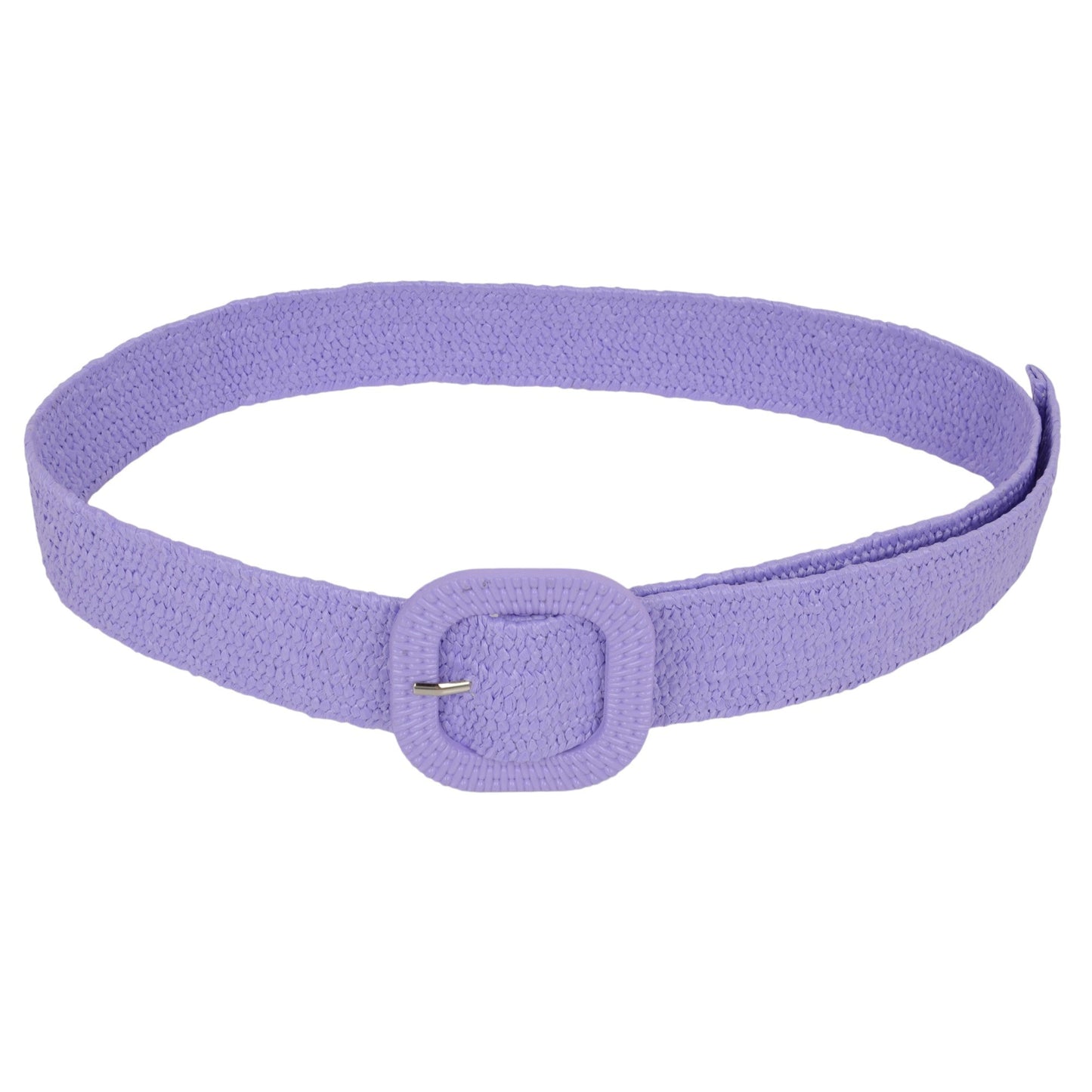 Anna-Kaci Elegant Straw Belt with Matching Woven Buckle