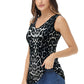 Leopard Print V-Neck Tank Top