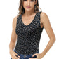 Leopard Print V-Neck Tank Top