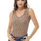 Leopard Print V-Neck Tank Top