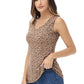 Leopard Print V-Neck Tank Top