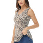 Leopard Print V-Neck Tank Top