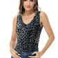 Leopard Print V-Neck Tank Top