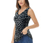 Leopard Print V-Neck Tank Top