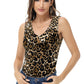 Leopard Print V-Neck Tank Top