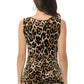 Leopard Print V-Neck Tank Top