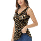 Leopard Print V-Neck Tank Top