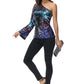 Sexy One Shoulder Sequin Top Party Blouse T-Shirt