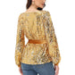 Anna-Kaci Womens Long Sleeve Sequin Top Sparkly Party Pullover Sweatshirt