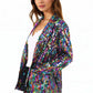 Anna-Kaci Women's Sequin Jackets Long Sleeve Open Front Glitter Sparkle Party Blazer Jacket