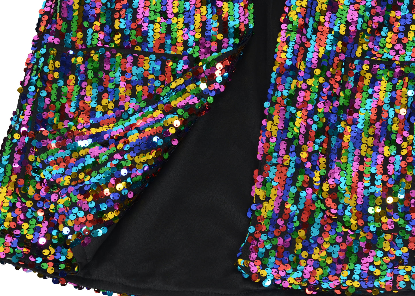 Anna-Kaci Women's Sequin Jackets Long Sleeve Open Front Glitter Sparkle Party Blazer Jacket