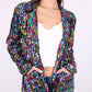 Anna-Kaci Women's Sequin Jackets Long Sleeve Open Front Glitter Sparkle Party Blazer Jacket