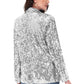 Anna-Kaci Women's Sequin Jackets Long Sleeve Open Front Glitter Sparkle Party Blazer Jacket