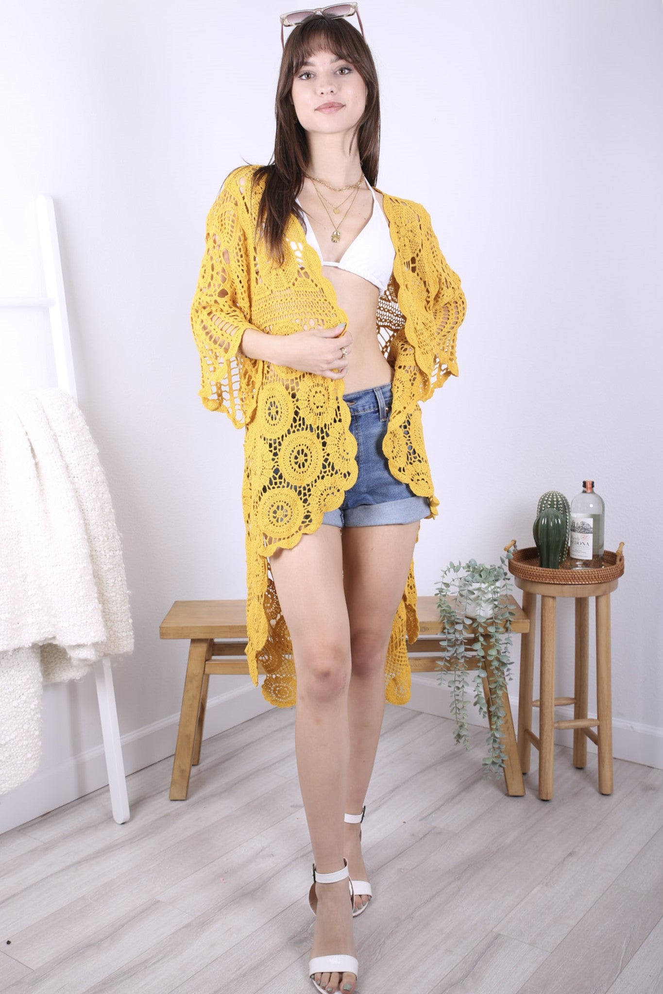 Short sleeve kimono outlet cardigan