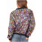Anna-Kaci Womens Sequin Jacket Sparkle Long Sleeve Front Zip Casual Blazer Bomber Jacket With Pockets