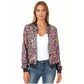 Anna-Kaci Womens Sequin Jacket Sparkle Long Sleeve Front Zip Casual Blazer Bomber Jacket With Pockets