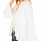 Anna-Kaci Women's Casual Lightweight Open Front Cardigans Soft Draped Ruffles Flare Sleeve Cardigan