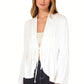 Anna-Kaci Women's Casual Lightweight Open Front Cardigans Soft Draped Ruffles Flare Sleeve Cardigan