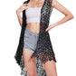 Anna-Kaci Boho Crochet Long Vest Top for Women Sleeveless Lace Cardigan Kimono Swimwear Cover Ups