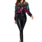 Anna-Kaci Women's Sparkly Sequin Cropped Jacket Long Sleeve Zipper Up Party Club Bomber Jacket