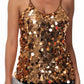 Anna-Kaci Womens Sequin Cami Tops Sleeveless Spaghetti Strap Shimmer Glitter Party Tank Top