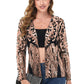 Anna-Kaci Women's Sparkly Sequin Cardigan Long Sleeve Open Front Glitter Party Evening Jacket